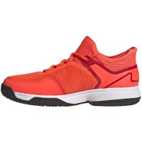 Zapatillas Adidas Ubersonic 4K Rojo Solar Plata Junior