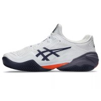 Baskets Asics Court FF 3 TERRE BATTUE Blanc Gris Orange