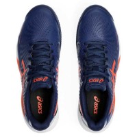 Zapatillas Asics Gel Challenger 14 Clay Azul Marino Naranja