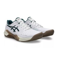 Zapatillas Asics Gel Challenger 14 Clay Blanco Verde Oscuro