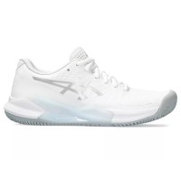 Zapatillas Asics Gel Challenger 14 Padel Blanco Plata Mujer