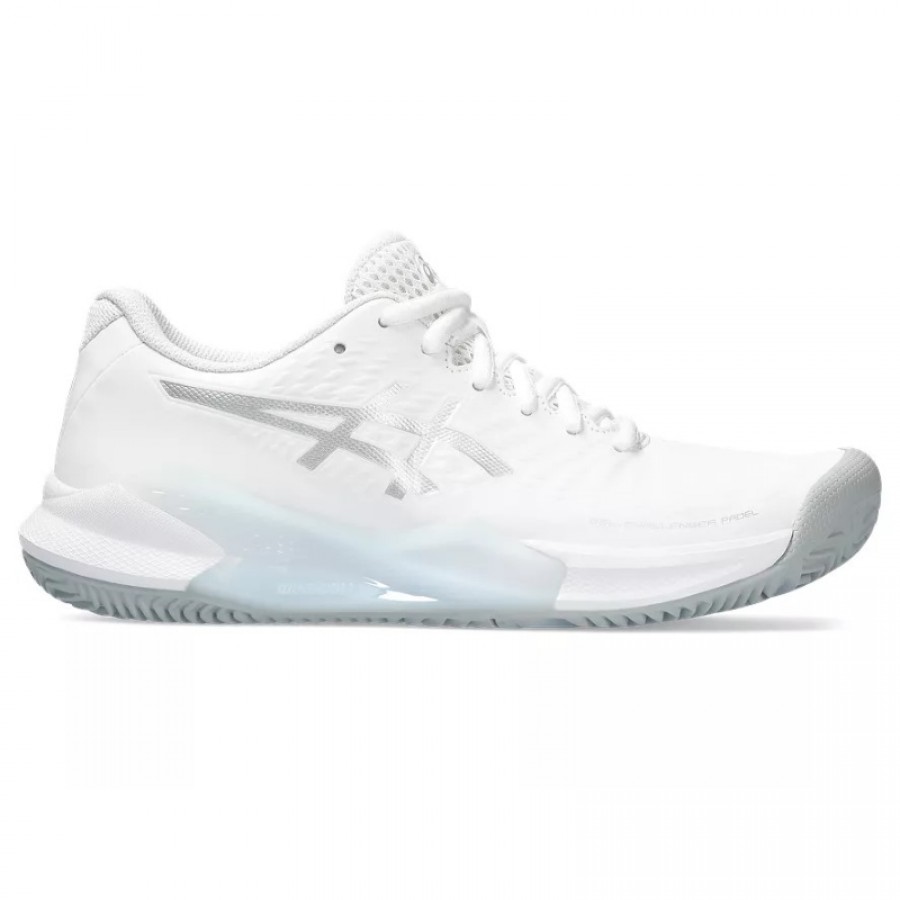 Zapatillas Asics Gel Challenger 14 Padel Blanco Plata Mujer