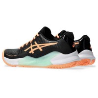 Asics Gel Challenger 14 Padel Preto Laranja Sapatos Femininos