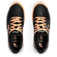 Asics Gel Challenger 14 Padel Preto Laranja Sapatos Femininos