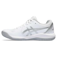 Zapatillas Asics Gel Dedicate 8 Padel Blanco Gris Mujer