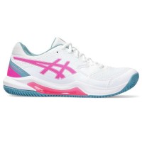 Sneakers Asics Gel Dedicace 8 Padel Blanc Rose Fluor Femmes