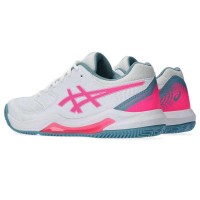 Sneakers Asics Gel Dedicace 8 Padel Blanc Rose Fluor Femmes