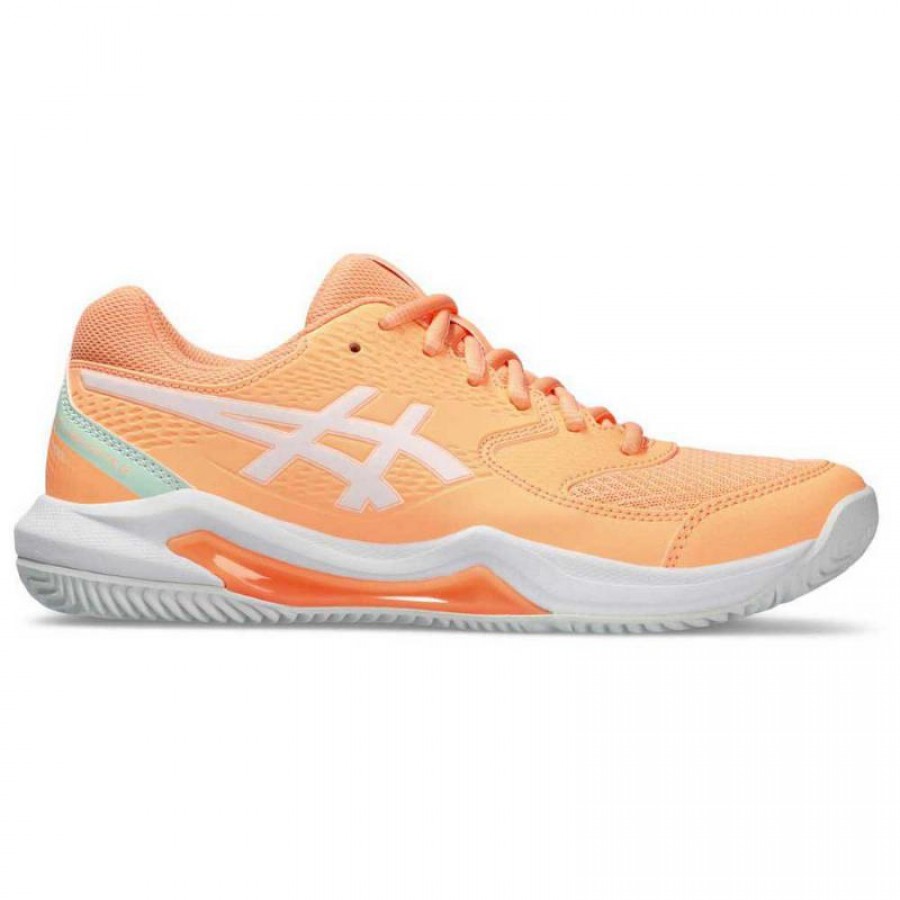 Zapatillas Asics Gel Dedicate 8 Padel Naranja Blanco Mujer