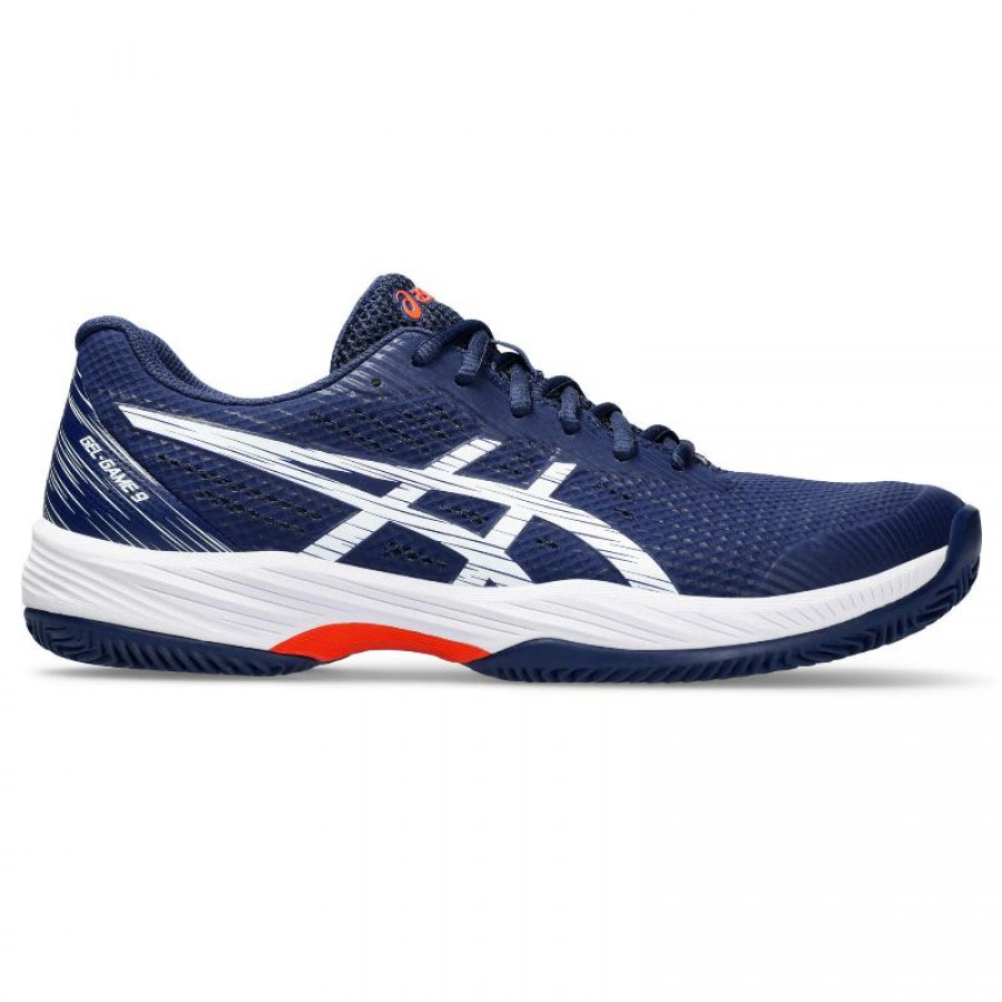 Zapatillas Asics Gel Game 9 Clay Azul Marino Blanco