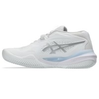 Tenis Asics Gel Resolution X Clay Branco Prateado para Mulheres