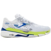 Zapatillas Joma Slam 2402 Blanco Amarillo Fluor Royal