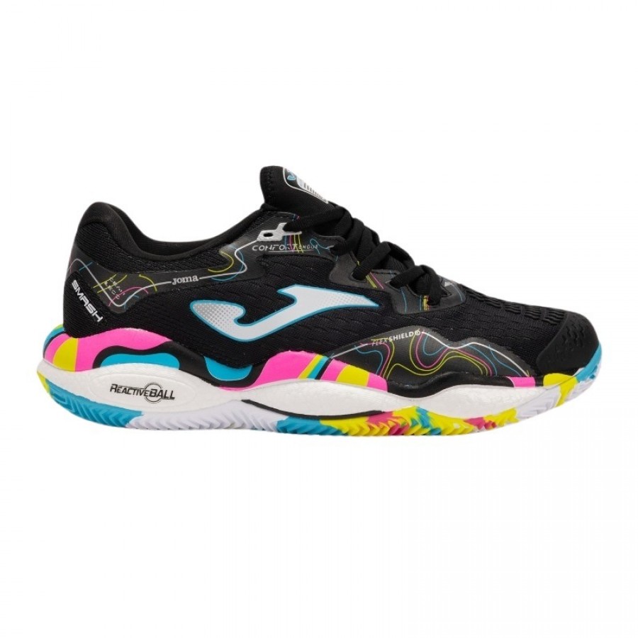 Tenis Joma Smash 2591 Preto Multicolorido