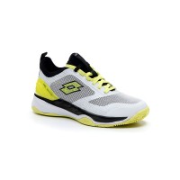 Zapatillas Lotto Mirage 200 Blanco Amarillo Neon Negro Mujer