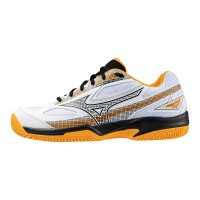 Zapatillas Mizuno Break Shot 4 Padel Blanco Azul Naranja