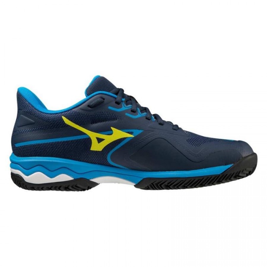 Zapatillas Mizuno Wave Exceed Light 2 CC Azul Amarillo