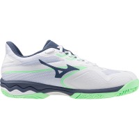 Zapatillas Mizuno Wave Exceed Light 2 Clay Blanco Verde Azul