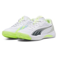 Puma Nova Court Blanc Bleu Vert Baskets