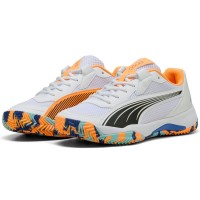 Tenis Puma Nova Court Branco Laranja Preto