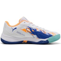 Puma Nova Smash Blanc Bleu Orange Baskets