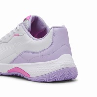 Zapatillas Puma Nova Smash Gris Blanco Violeta Mujer