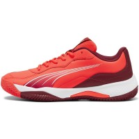 Zapatillas Puma Nova Smash Rojo Blanco Burdeos