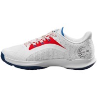 Chaussures Femme Wilson Hurakn Pro Blanc Rouge Bleu