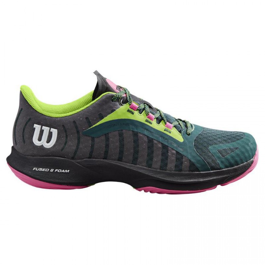 Wilson Hurakn Pro Green Black Sneakers Femmes