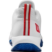 Tenis Wilson Rush Pro Lite Branco Azul Vermelho